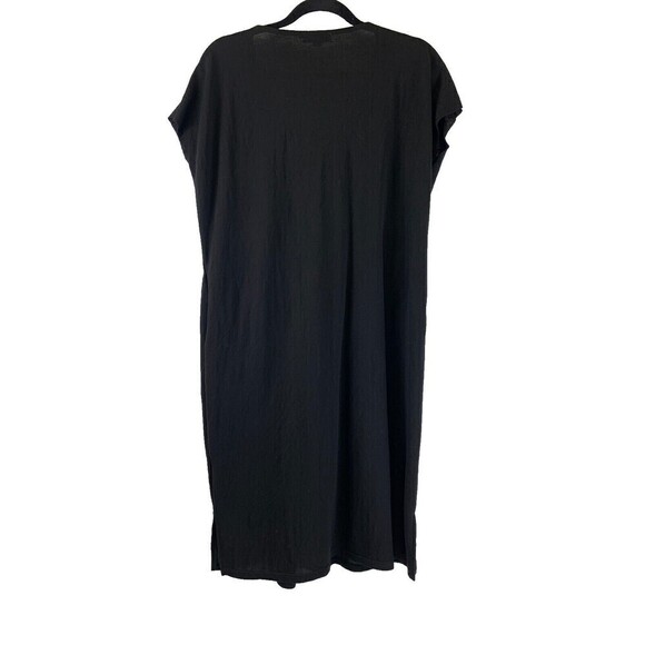 Lili Sidonio Molly Bracken Viscose Dress V-Neck Beaded Black Sleeveless Large - Picture 7 of 12